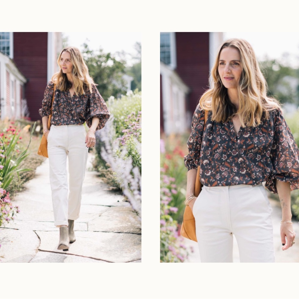 100% Cotton Floral Blouse